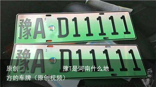 原创            豫T是河南什么地方的车牌（原创视频）