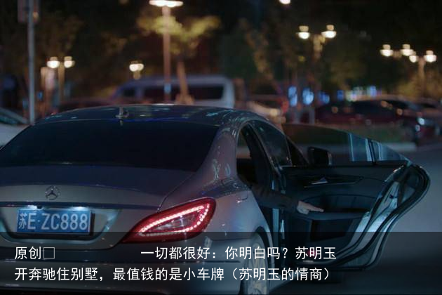 原创            一切都很好：你明白吗？苏明玉开奔驰住别墅，最值钱的是小车牌（苏明玉的情商）