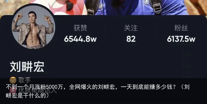 不到一个月涨粉5000万，全网爆火的刘畊宏，一天到底能赚多少钱？（刘畊宏是干什么的）