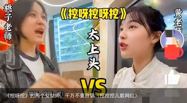 《挖呀挖》的两个女幼师，千万不要辞职（挖挖挖儿歌网红）