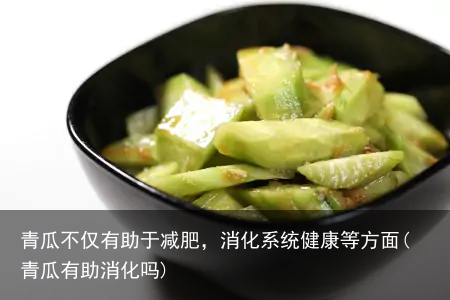 青瓜不仅有助于减肥，消化系统健康等方面(青瓜有助消化吗)
