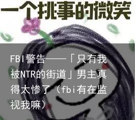 FBI警告——「只有我被NTR的街道」男主真得太惨了（fbi有在监视我嘛）