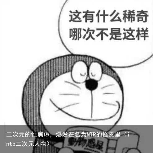 二次元的性焦虑，爆发在名为NTR的怪圈里（intp二次元人物）