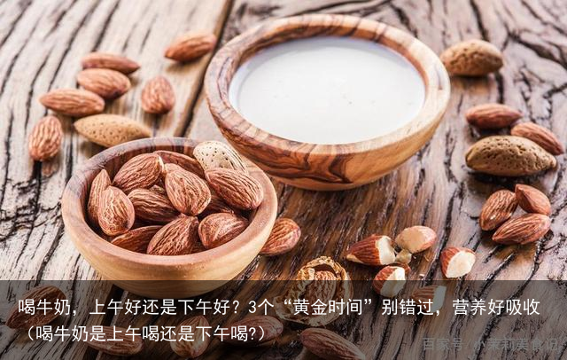 喝牛奶，上午好还是下午好？3个“黄金时间”别错过，营养好吸收（喝牛奶是上午喝还是下午喝?）