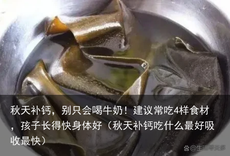 秋天补钙，别只会喝牛奶！建议常吃4样食材，孩子长得快身体好（秋天补钙吃什么最好吸收最快）