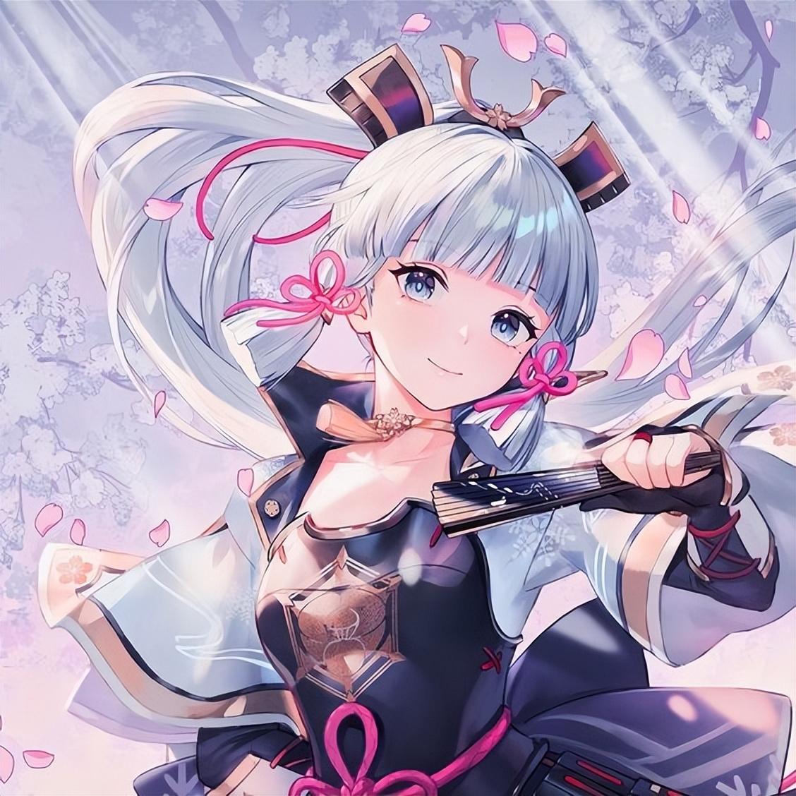 原神头像丨神里绫华我爱你，不要离开我，达咩(神里绫华情侣头像)