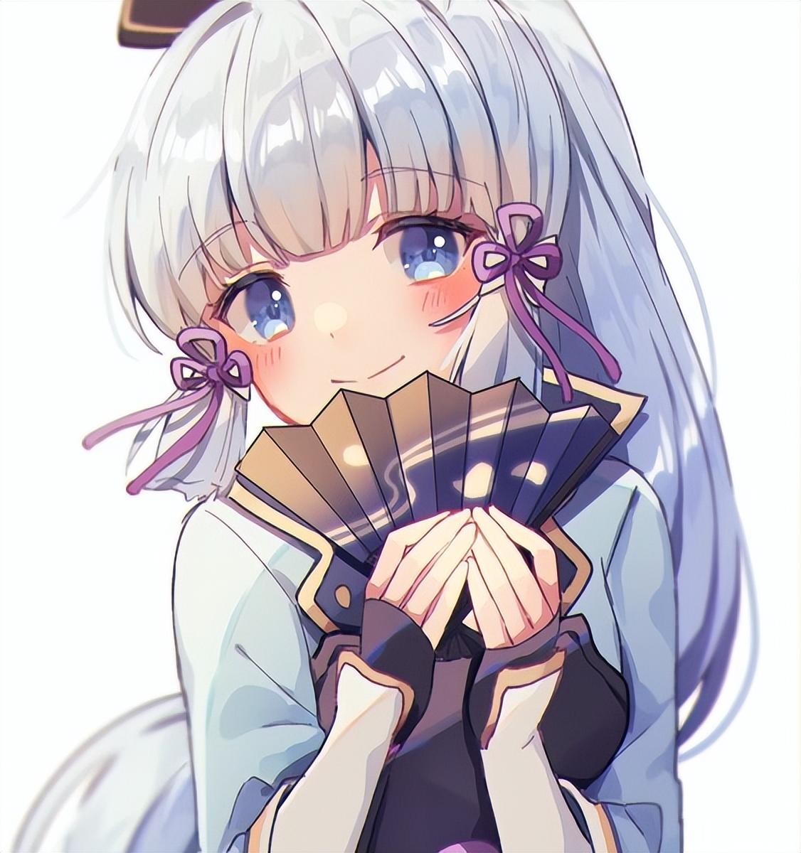 原神头像丨神里绫华我爱你，不要离开我，达咩(神里绫华情侣头像)