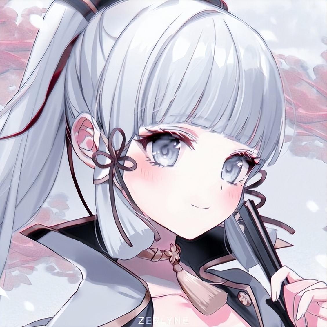 原神头像丨神里绫华我爱你，不要离开我，达咩(神里绫华情侣头像)