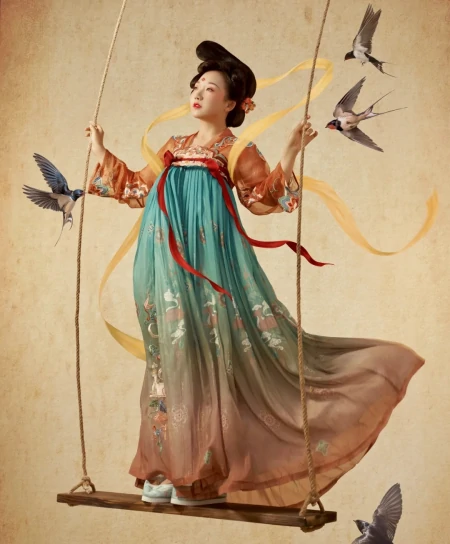 辣目洋子这是开挂了吗？穿汉服拍写真状若仙子，微胖女孩学起来！(辣目洋子现在很火吗)