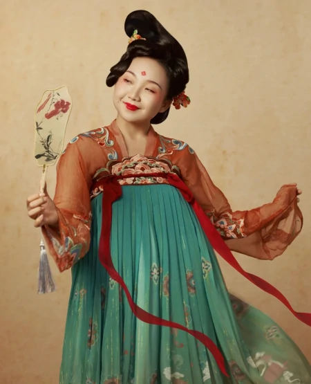 辣目洋子这是开挂了吗？穿汉服拍写真状若仙子，微胖女孩学起来！(辣目洋子现在很火吗)