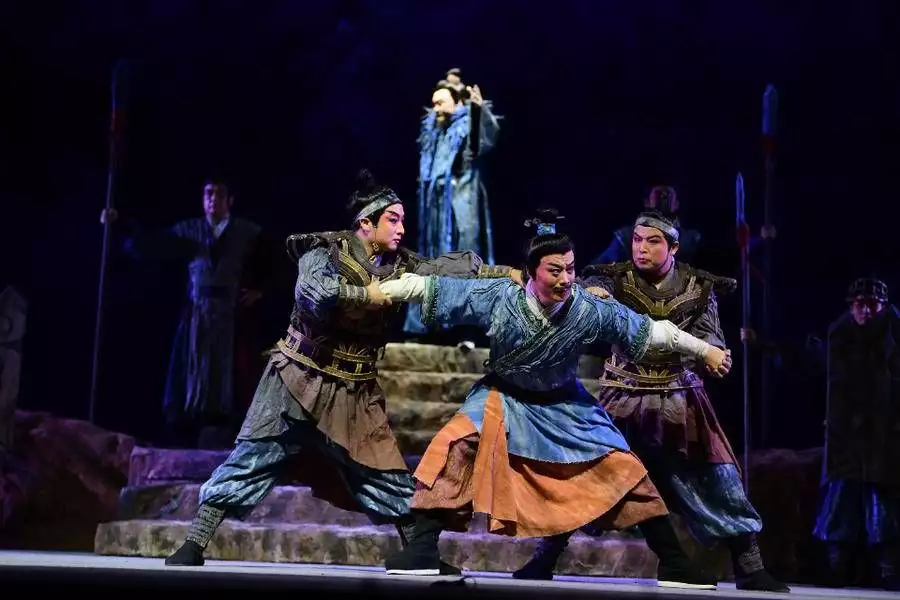 再现华夏先民奋斗传奇，陇剧《大禹治水》亮相山东小舞被捆绑很会扭，打架狂甩长腿秀腰力，魔纹批身A爆了(陇剧经典唱段武将名人)