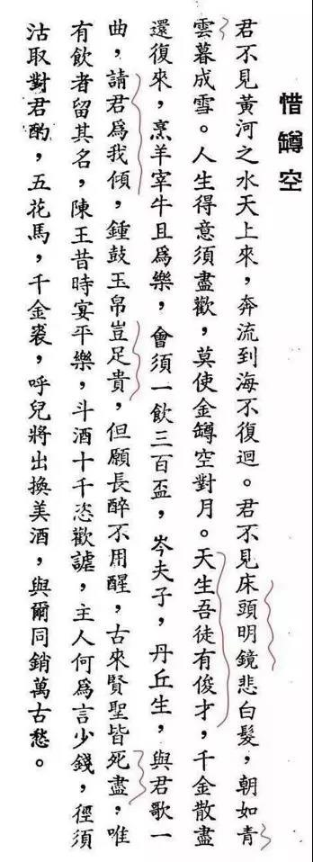 背了这么多年的《将进酒》，竟然是一首“假诗”！？(将进酒 原句)