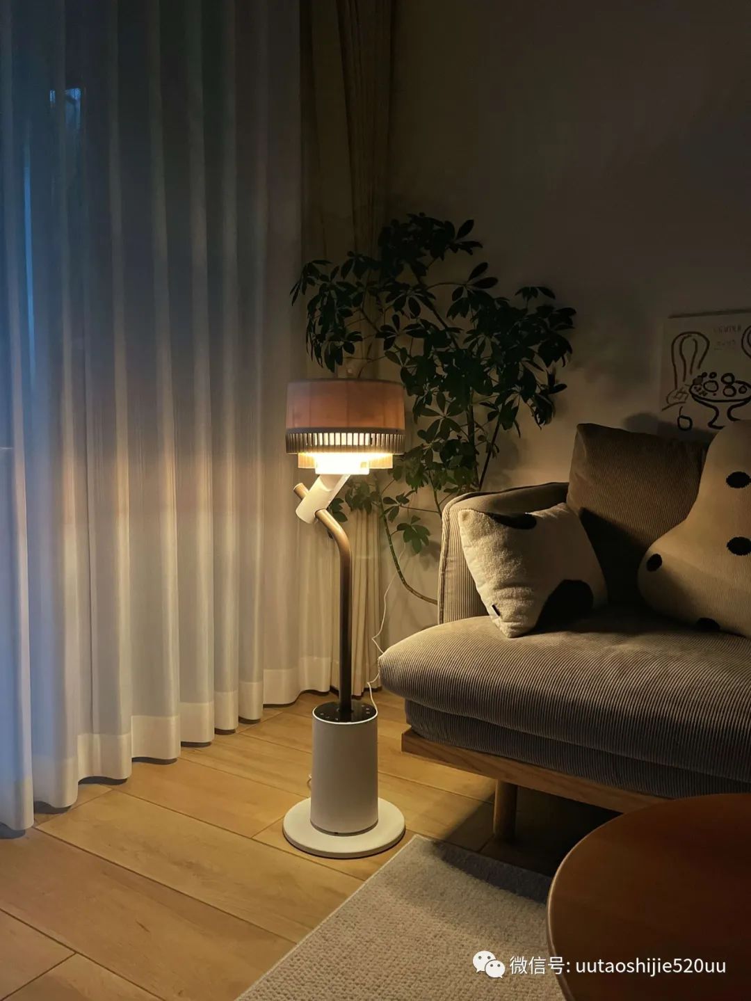 能杀菌的循环扇，也是落地灯