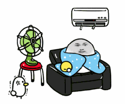 一起吹空调吗？配台空气循环扇的那种