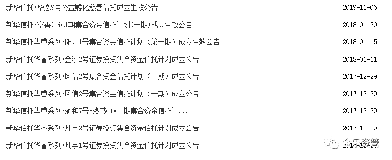 信托公司系列：新华信托