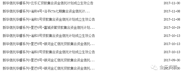 信托公司系列：新华信托