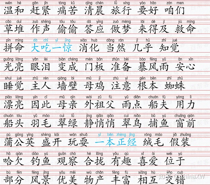 小学词语合集，全网最全，没有之一！-小学所有词语积累大全