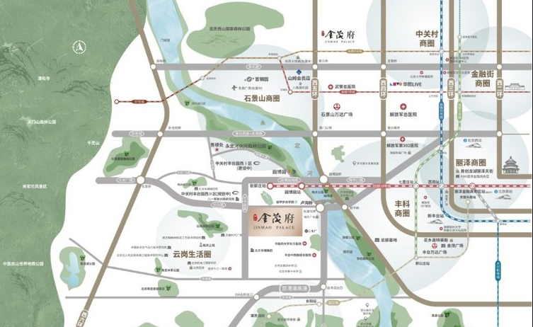 西五环 西山金茂府 | 十一学校十二中分校，地铁/轻轨名校-西山金茂府值得买吗