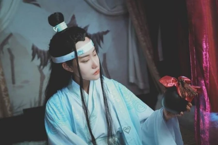 魔道祖师Cos：忘机与少年阿羡，根多年影视经验，看来是甜蜜风-阿羡和忘机