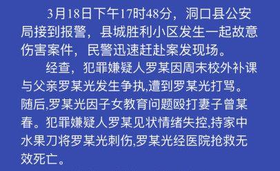 湖南 15 岁女孩弑父：被害人是老师，对女儿管教严格，经常打骂-湖南杀父少年