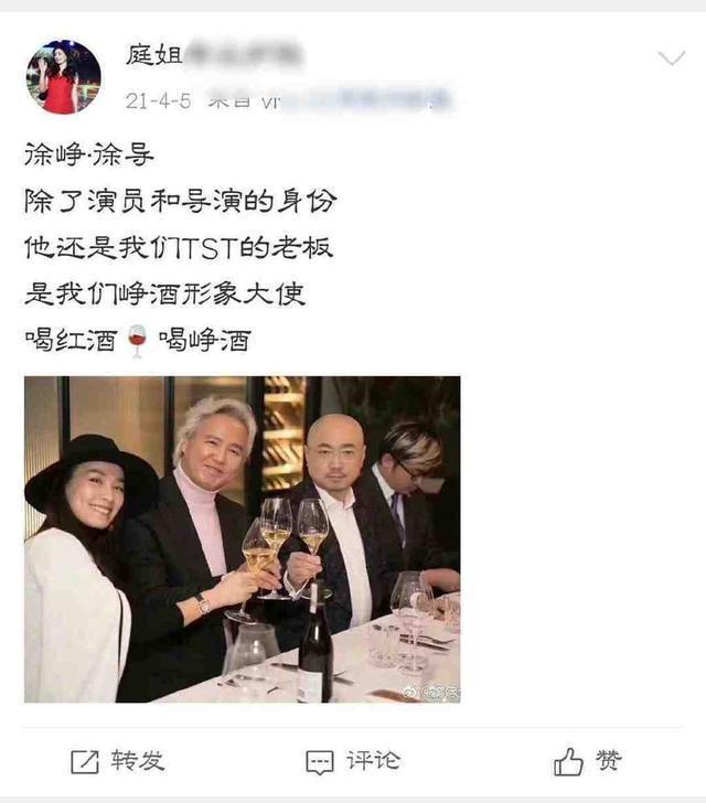 徐峥被曝是TST公司红酒代言人 张庭为什么说他是公司老板？（徐峥泰囧分红）