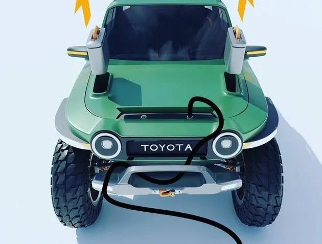 丰田FJ-e纯电越野车渲染图 硬派越野风与电气化浪潮融合-丰田电动suv价格表