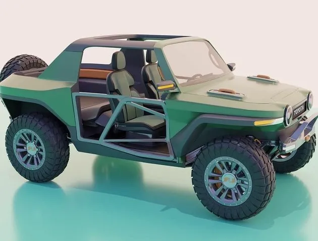 丰田FJ-e纯电越野车渲染图 硬派越野风与电气化浪潮融合-丰田电动suv价格表