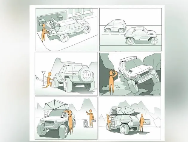 丰田FJ-e纯电越野车渲染图 硬派越野风与电气化浪潮融合-丰田电动suv价格表