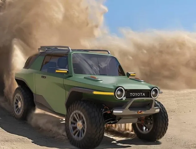 丰田FJ-e纯电越野车渲染图 硬派越野风与电气化浪潮融合-丰田电动suv价格表