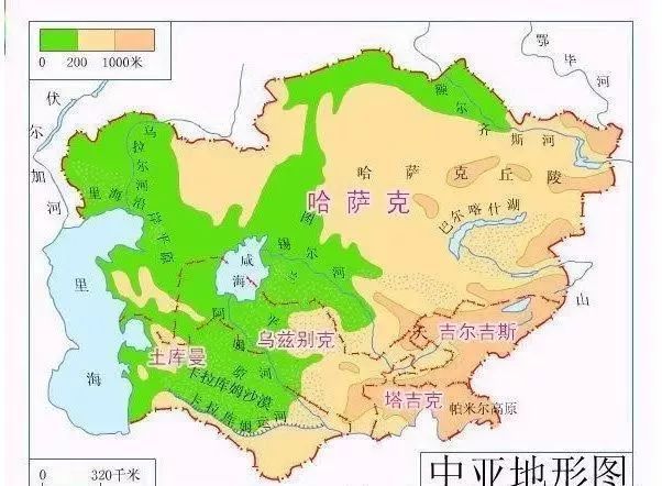 中亚地区有5个国家，有3个与中国新疆相邻，我们有必要初步了解一下中亚五国（中亚地区与中国接壤的国家）