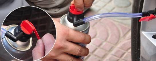 自动补胎液到底是什么鬼？自己竟然能在几分钟内补好车胎-真空胎扎了千万别灌自补液