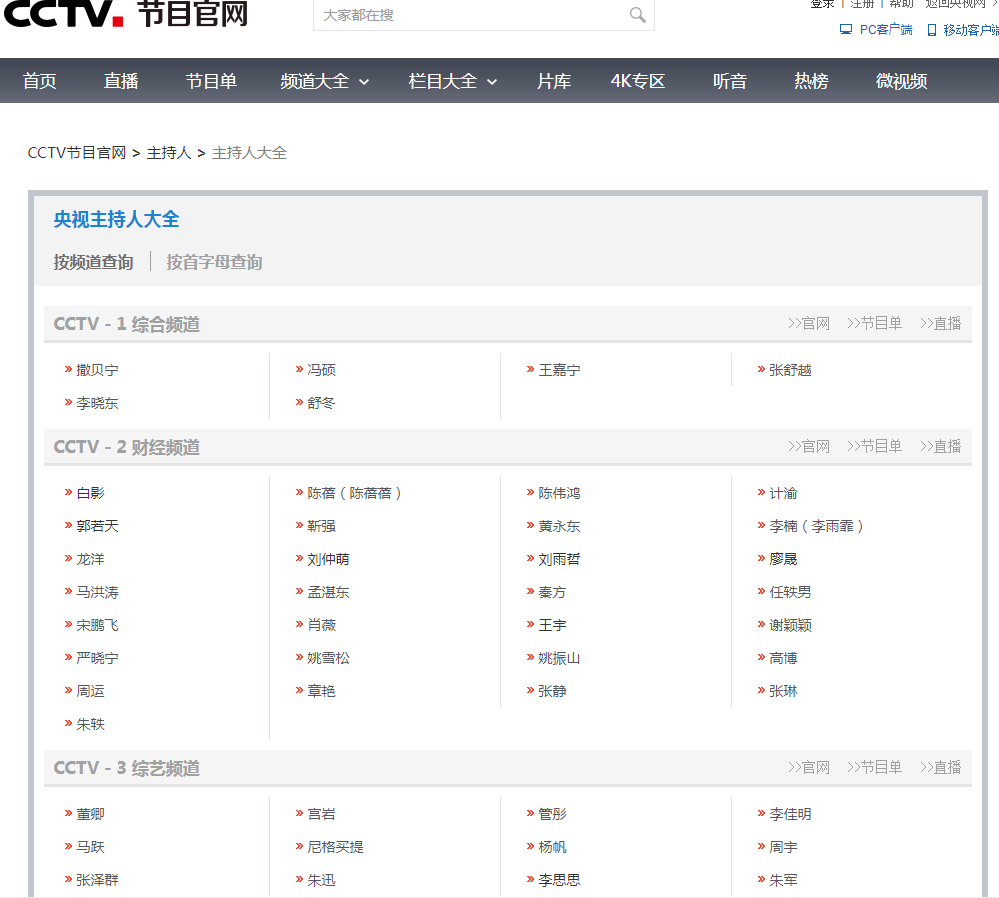 央视网更新主持人名单，海霞、欧阳夏丹已不在列，董卿、朱迅等坚守-央视主持人所有名单