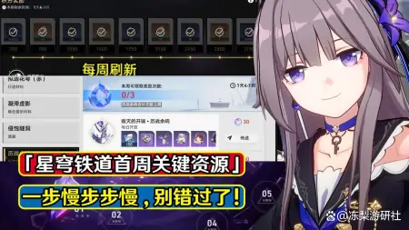 星穹铁道：第一周请不要错过这些资源！一步慢步步慢，影响你进度-星穹铁道角色介绍