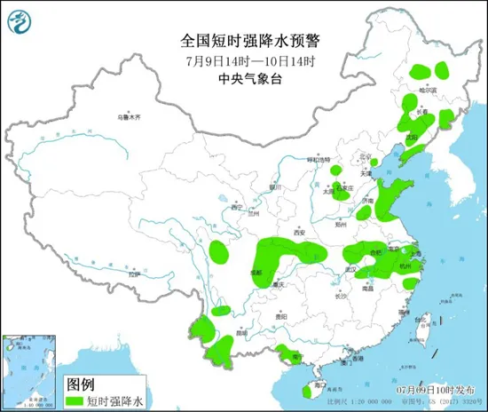 强对流预警发布！辽宁上海等地有8-10级雷暴大风或冰雹-大风雷电大雨预报