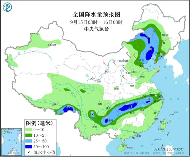 我国中东部大部地区将有明显降雨过程（我国东部地区的降水是由什么带来的）