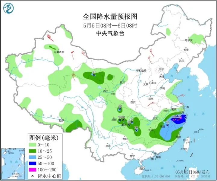 江南等地有较强降雨 西北地区等地气温将明显下降（江南下雨吗）