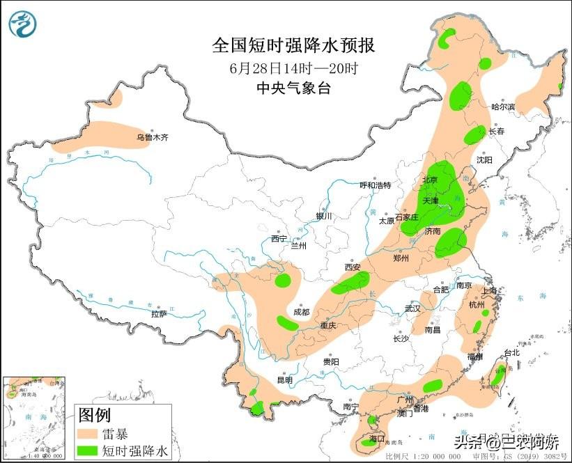 明天29号大雨暴雨范围已确定，连下8天雨，60年凉夏？看农谚咋说（27号还有台风吗）