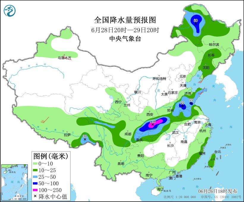 中央气象台：华北黄淮等地有高温和强对流天气 西北地区东南部四川盆地等地将有强降水（华北黄淮将迎降雨）