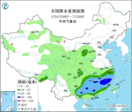 江南华南等地有强降雨天气 西北地区多降水天气（江南华南降雨吗）