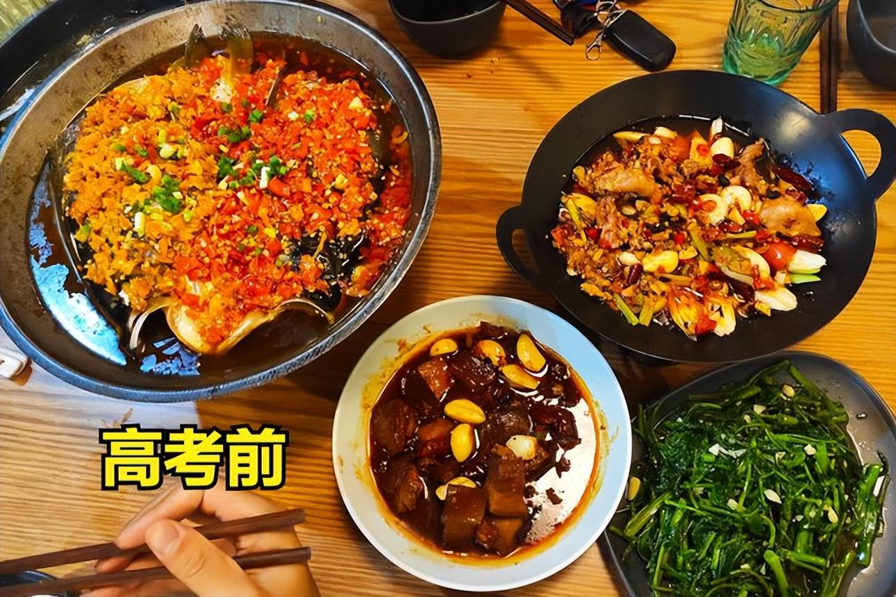高考结束后的饭菜反差大，让学生猝不及防，父母：不伺候了-高考结束吃饭说说简短一句话