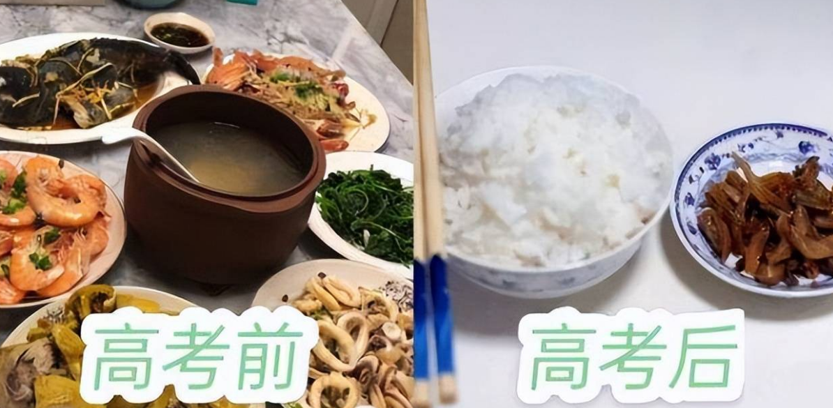 高考前后饭菜反差有多大？“熊猫”变“野猫”，亲妈：忍你很久了-代表金榜题名的四种水果