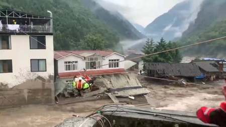 四川平武强降雨 绵阳消防再次营救25名被困人员（绵阳平武车祸图片）