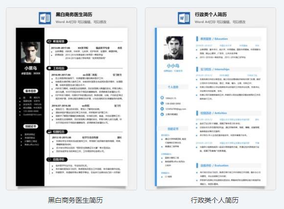 word个人简历免费模板下载（word个人简历表格制作方法）