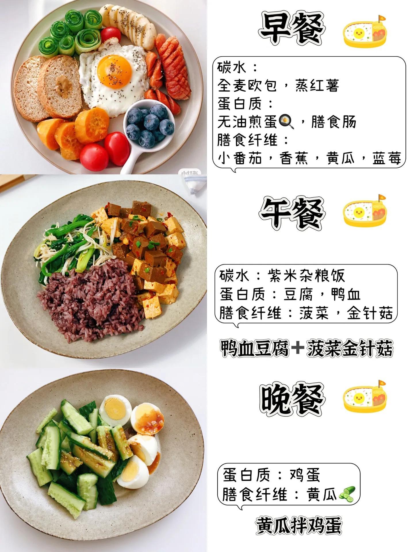 瘦了20斤！一周减脂三餐食谱分享-减肥食谱一周瘦10斤肥