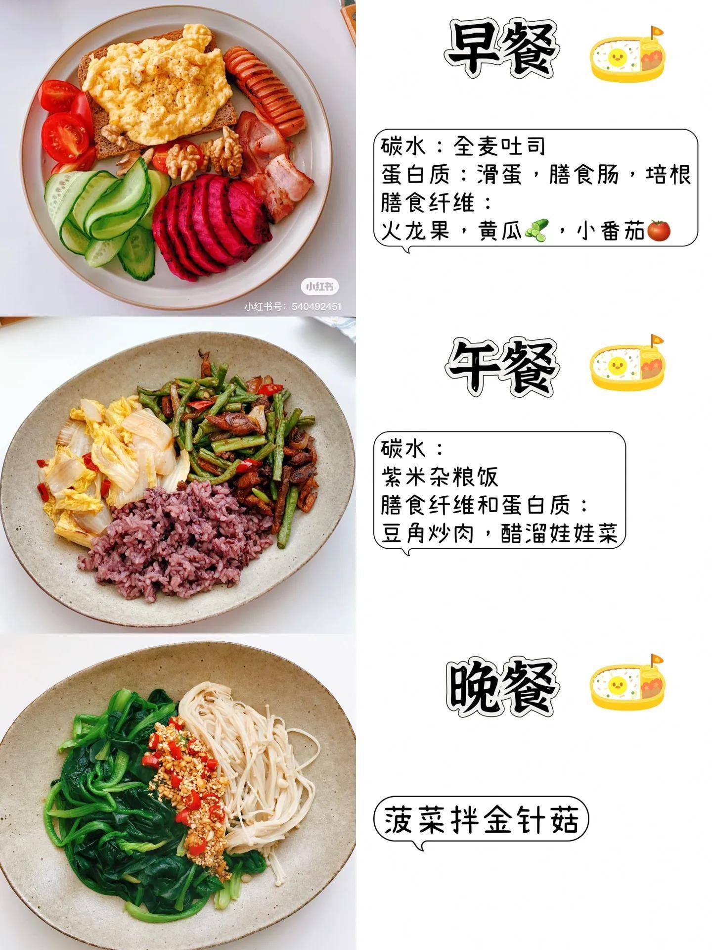 瘦了20斤！一周减脂三餐食谱分享-减肥食谱一周瘦10斤肥