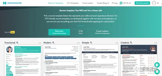 资深HR推荐：这9大网站可帮你轻松获取免费简历模板-免费的简历模板网站有哪些