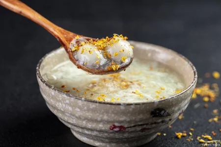 花香醉人！教你用桂花酒酿做微醺奶茶（桂花酒酿奶茶配方）