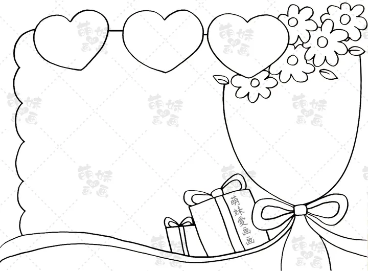 感恩母亲！学画简单又漂亮的母亲节手抄报，含内容文字（手抄报母亲节感恩教育图片）