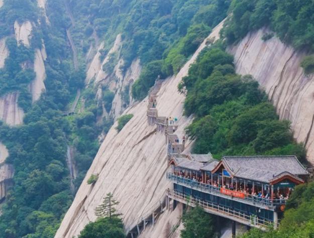 在华山之巅，来一场巅峰论剑，两条路线带你玩转华山-华山之巅在地图的什么位置