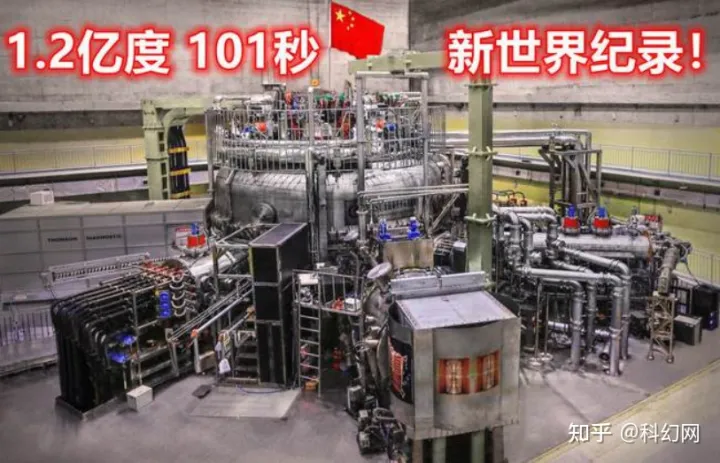 中国“人造太阳”创纪录 1.2亿摄氏度运行101秒（中国人造太阳创世界纪录论文）